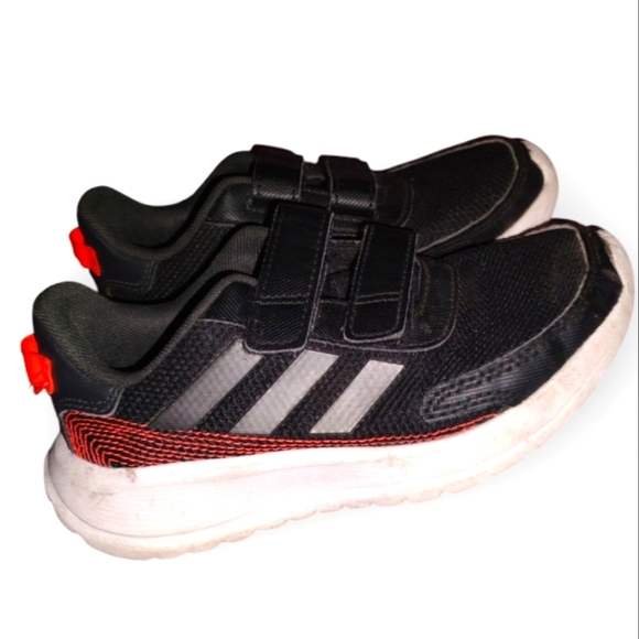 Adidas Little Boys Black & Orange Sneakers Size US 13 - Picture 2 of 7